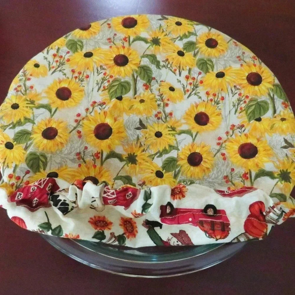 Kitchenaid Mixer Bowl Cover, Reversible Sunflowers Mixer Bowl Cover - Picture 7 of 7